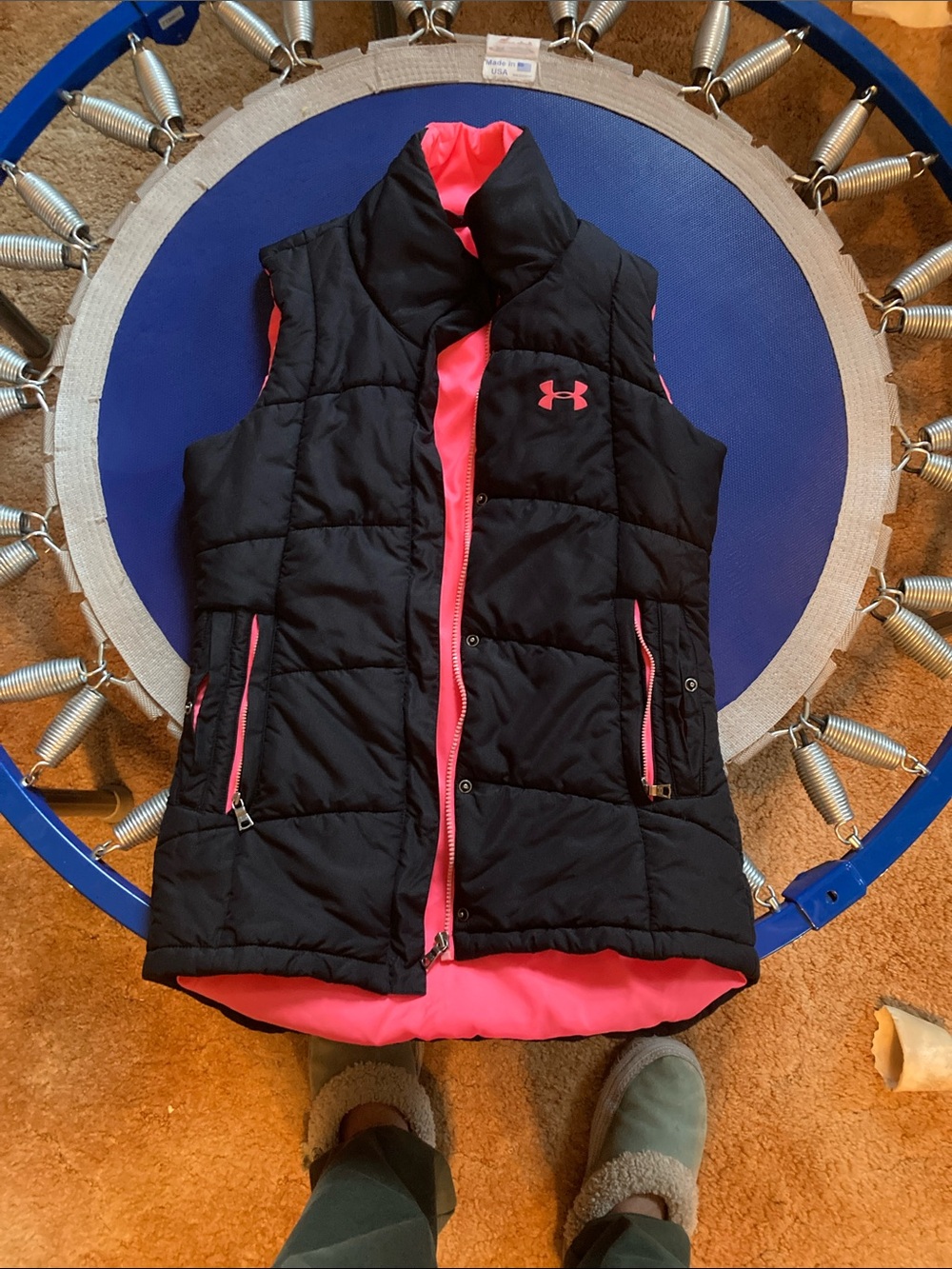 Longline underarmour quilted vest
